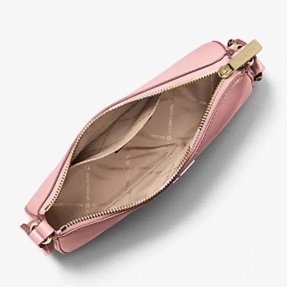 MICHAEL KORS Jet Set Saffiano Leather Crossbody Bag with Case for Apple AirPods - Picture 3 of 16